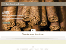 Tablet Screenshot of heightscigarlounge.com